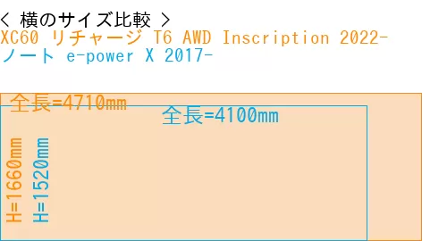 #XC60 リチャージ T6 AWD Inscription 2022- + ノート e-power X 2017-